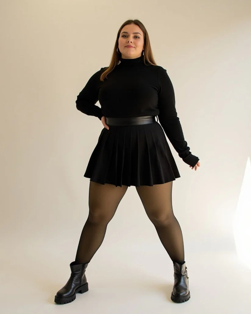 Translucent Fleece Lined Tights