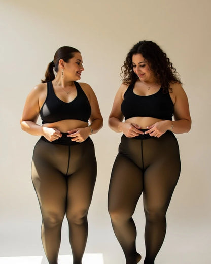 Translucent Fleece Lined Tights